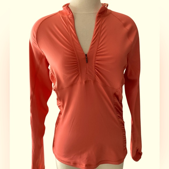 The North Face Coral Zip Athletic Top, with Ruched Insets - Picture 2 of 7